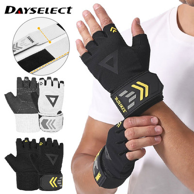 DAYSELECT Găng Tay Nửa Ngón Thể Thao Cho Người Đi Xe Đạp - Chống Trơn, Thoáng Khí và Điều Chỉnh Vừa Vặn