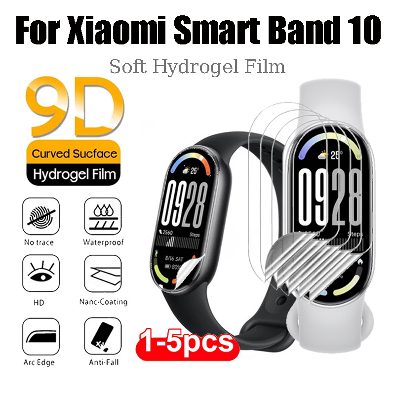 Phim Hydrogel Cho Xiaomi Smart Band 10 Phim Bảo Vệ Màn Hình Cho Xiaomi Band 10 Phim Trong Suốt