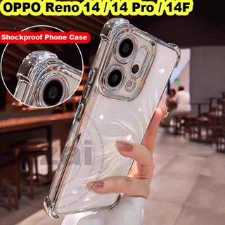 Ốp lưng OPPO Reno 14 Pro 14F 5G Reno14 Pro Reno14Pro Reno14F 5G 2025 Ốp lưng có bảo vệ Camera Mềm chống sốc trong suốt trong suốt sang trọng lấp lánh Thiết kế mới