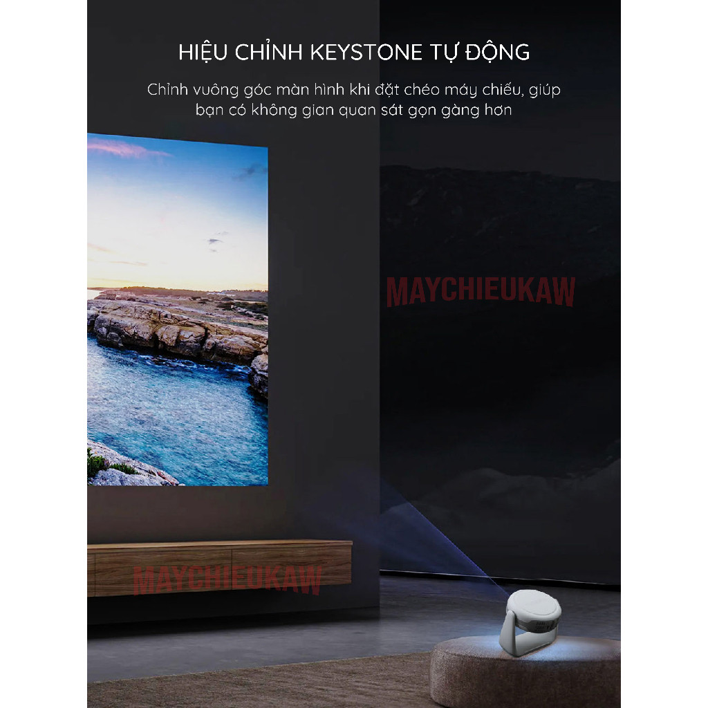 Máy chiếu tích hợp pin KAW Leser Hition KAW K1 - Độ Phân Giải Full HD, Tích Hợp Đèn Bàn, Đa Ứng Dụng | BigBuy360 - bigbuy360.vn