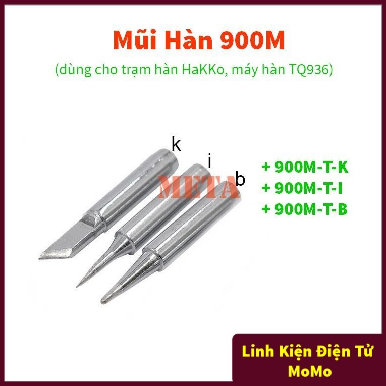 Mũi Hàn 900M Dùng Cho Dòng Trạm Hàn HaKKo, TQ936 936, 936A, 937 - Mũi Loại Xịn