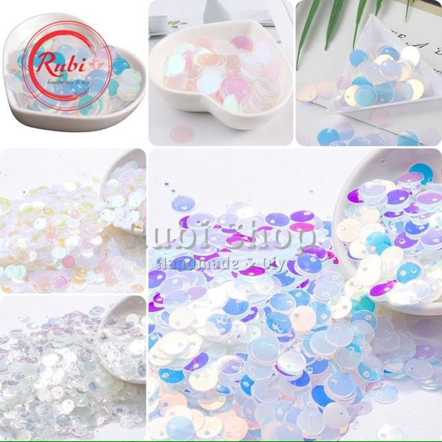 20g Kim Sa Treo Tròn Lỗ Lệch Loại Đẹp Đính Kết Trang Phục, Làm Phụ Kiện Thời Trang