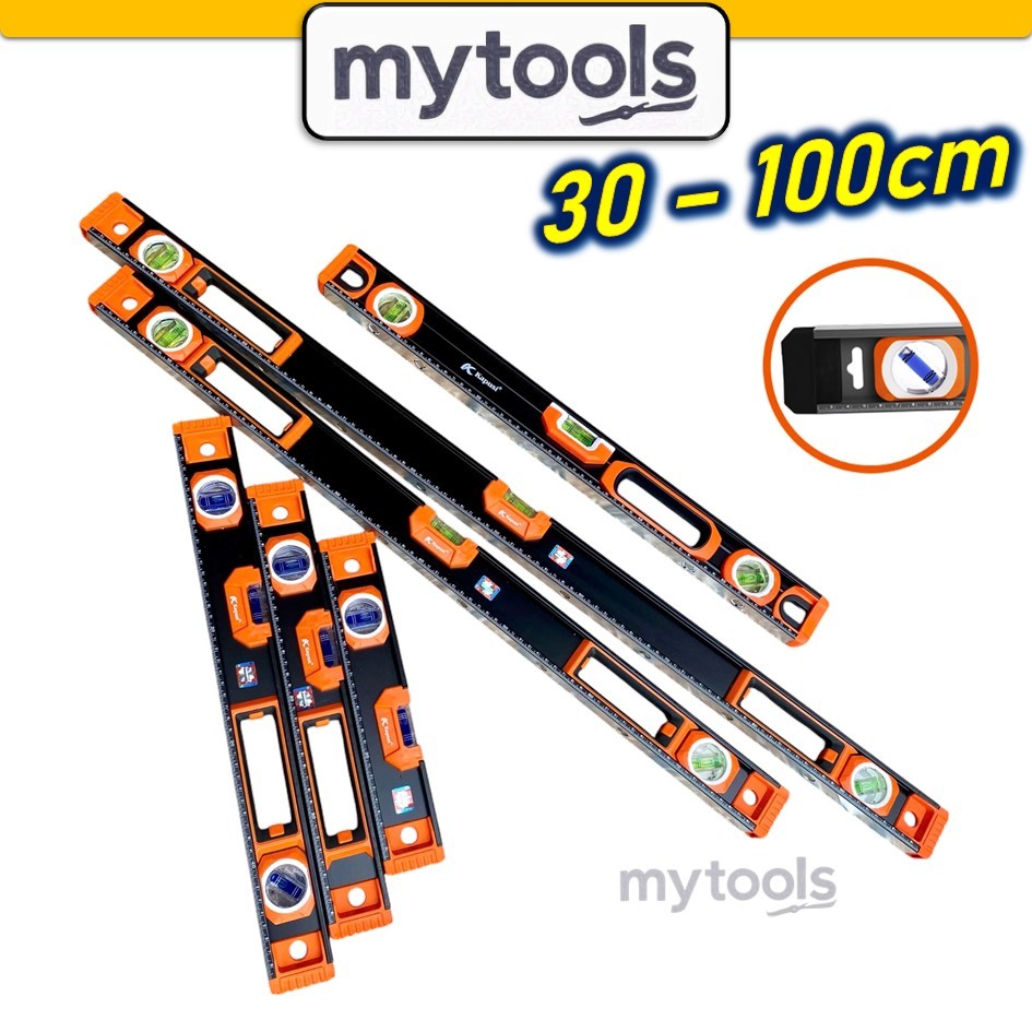 30-120cm Thước thuỷ Kapusi K-2553, Thước thủy nhôm đúc nguyên khối có nam châm hít siêu mạnh thước l