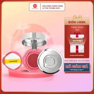 Má hồng Lemonade Cushion căng bóng dạng phấn nước thuần chay trang điểm Mirror Mirror Blush 8g