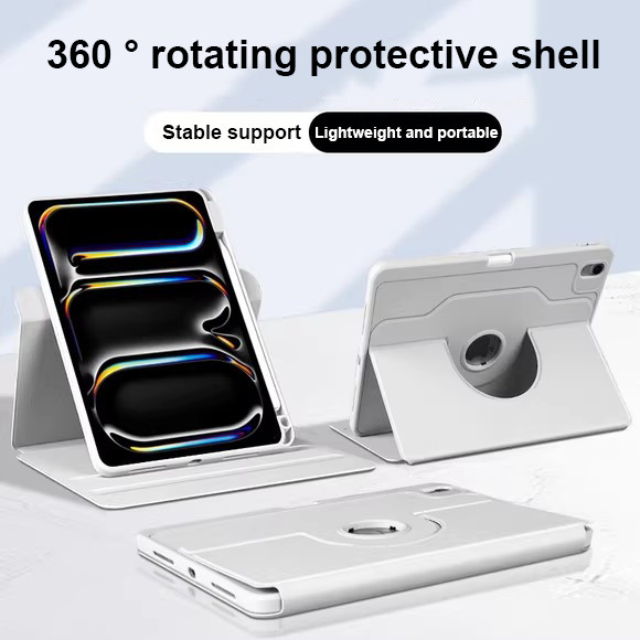 360 ° Ốp Da Xoay Cho iPad 11th A16 2025 iPad Air 11 "2025 M3 Air 11 2025 M3 Air7 Vỏ Bảo Vệ Toàn Diện