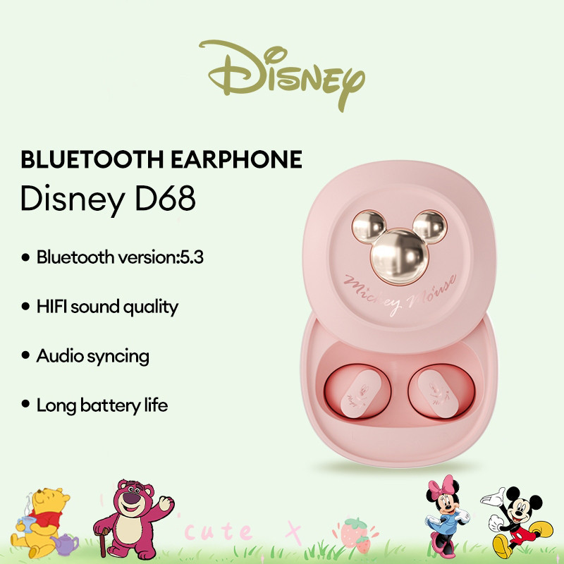 Tai Nghe Bluetooth Disney D68 Tai Nghe Không Dây Cảm Ứng Thông Minh Có Mic