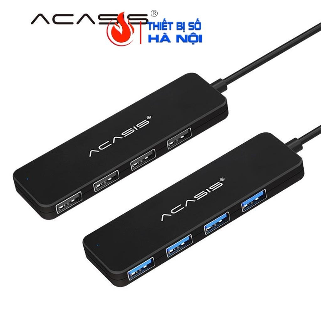 Hub USB 4 Cổng ACASIS – Chuẩn 3.0/2.0 – Truyền Tốc Độ Cao, Bền Bỉ – Dây Dài Tùy Chọn