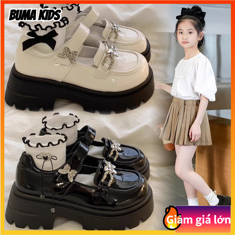BUMA KIDS🔥Trẻ em nền tảng Mary Jane giày, trẻ em thời trang đế mềm
