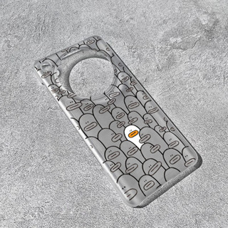 Dành Cho OPPO Find X8 X7 X6 Pro Ultra Thời Trang Vịt Dễ Thương Đơn Giản Tôi Là Da Siêu Mỏng Độc Đáo Cảm Giác Mờ Nửa Bao PC Vỏ Điện Thoại Chống Sốc Reno 11 10 Realme 12 Pro + GT Neo 6 SE