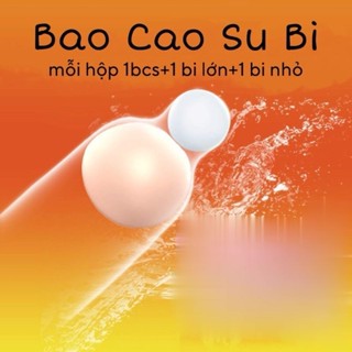 Bao Cao Su Bi. BCS Có 2 Viên Bi Lớn Ở Đầu Giúp Tăng Cảm Giác
