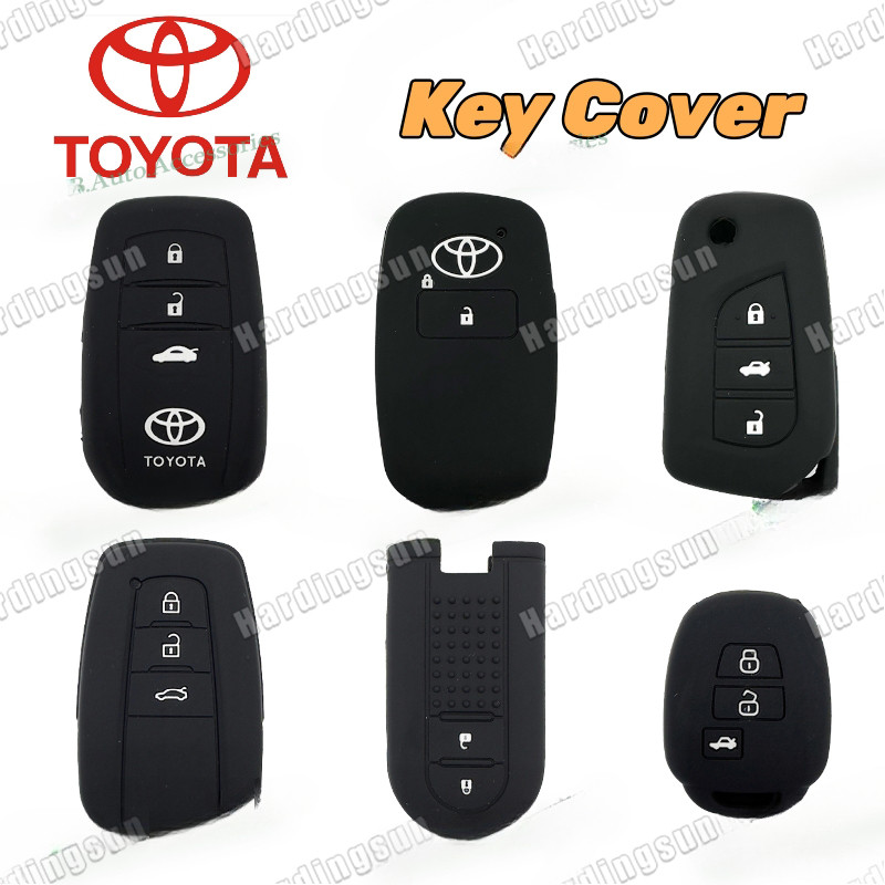 Toyota Silicone Chìa Khóa Toyota Silicone Keycase Yaris Camry Corolla Vios Wigo Hiace Ativ Fortuner 