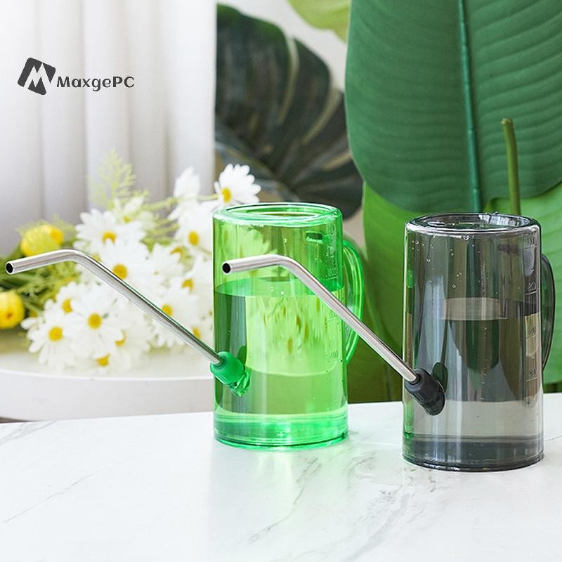 Maxgepc Làm Vườn Tưới Nước Dung Tích Lớn Có Thể Tháo Rời Ấm Siêu Tốc Tưới Nước Hộ Gia Đình Thép Không Gỉ Miệng Dài Sân Vườn Bãi Cỏ 1.5l Nhựa Mới