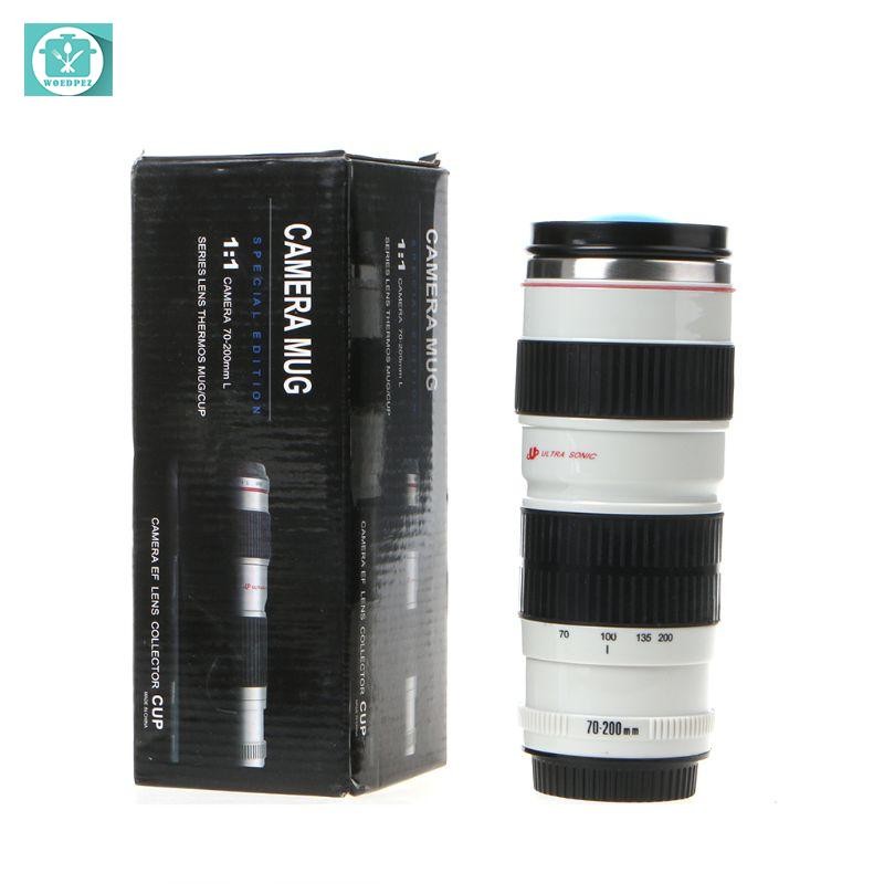 Portable Camera Lens Shaped  EF 70-200mm Drink Mug Coffee Cup 400ML