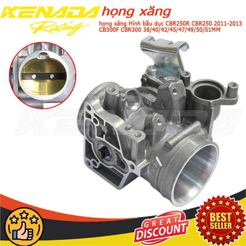 họng xăng CBR250R CBR250 2011-2013 CB300F CBR300 38/40/42/45/47/49/50/51MM