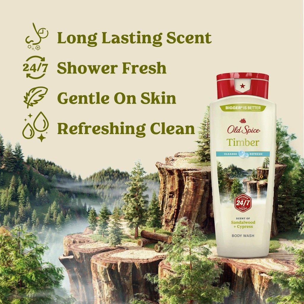 Sữa Tắm Old Spice Hương Timber 532ml