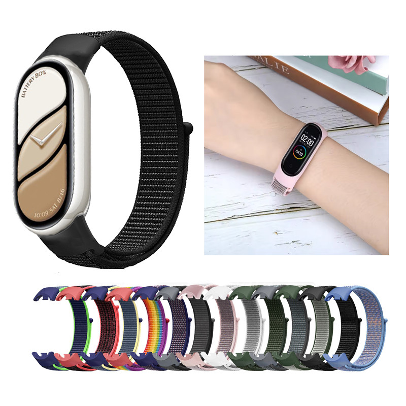 Dây vòng Nylon thoáng khí cho Xiaomi Mi Band 10/Miband 10 NFC