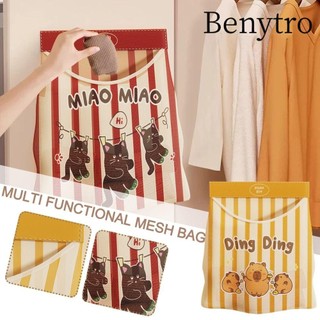 Túi đựng tất đồ lót BENYTRO, Túi treo nhà bếp Capybara treo tường, Túi lưới cửa có thể tái sử dụng dễ thương