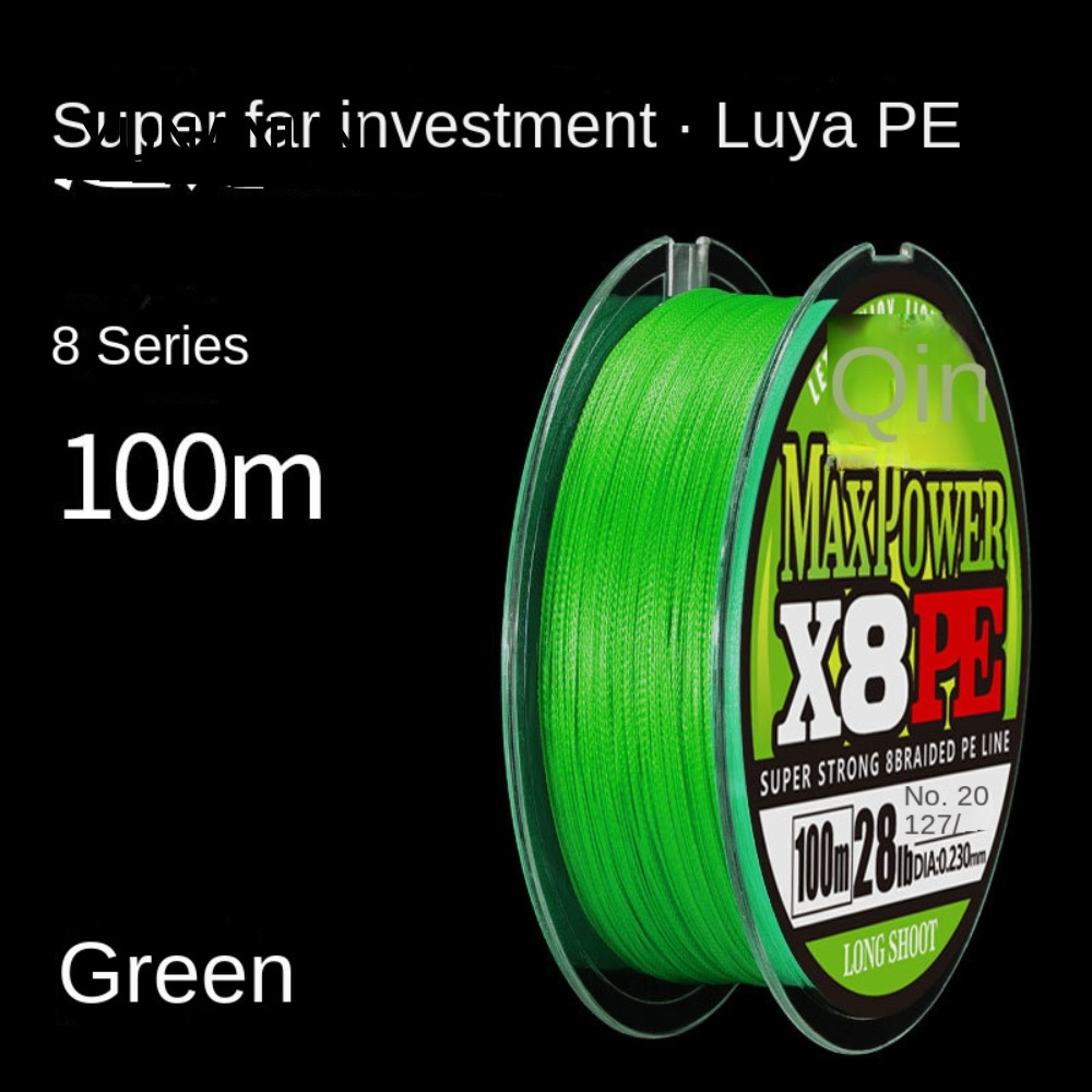 Dây câu YUNAUN, Ống chỉ co giãn PE Angling, 2024 100m câu cá Polyester Mồi 100m