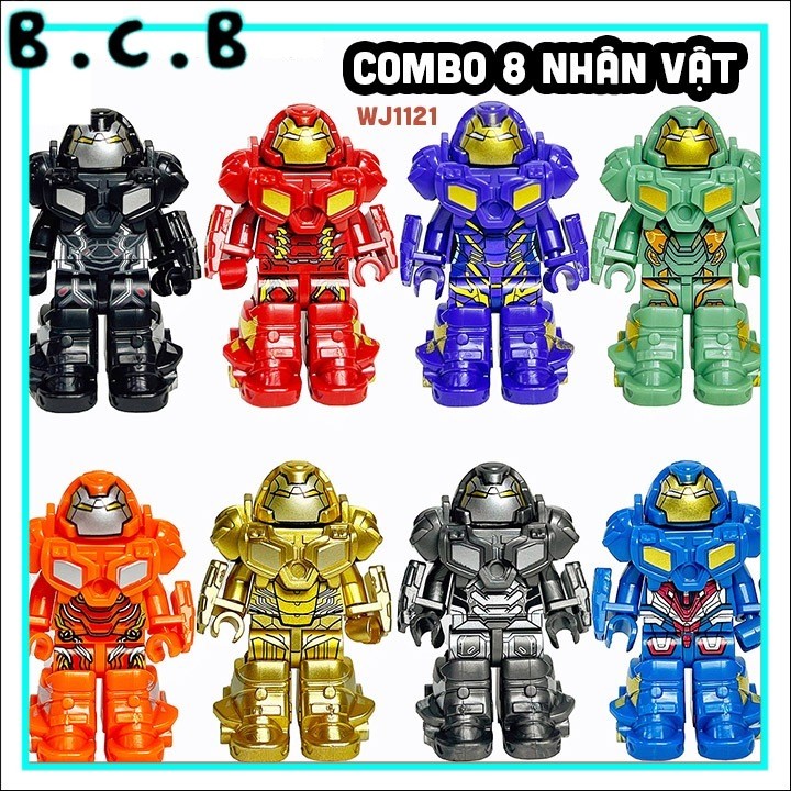 Iron Man Combo 8 Nhân vật Giá rẻ Đồ chơi Nhân vật Siêu Anh Hùng Mô hình   Iron Man Người Sắt WJ1121