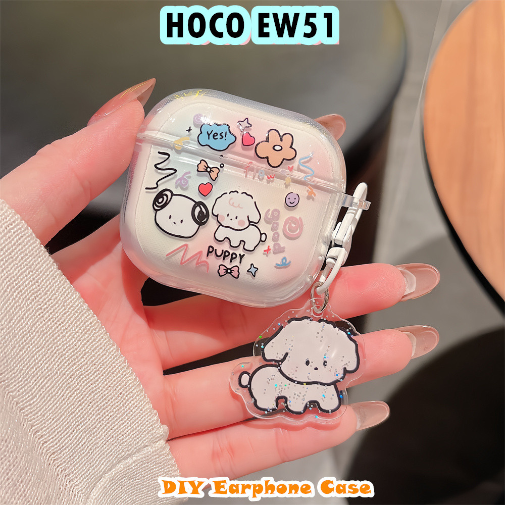 [Giao hàng nhanh] Dành cho vỏ HOCO EW51 Vỏ tai nghe silicon mềm DIY Phim hoạt hình sáng tạo