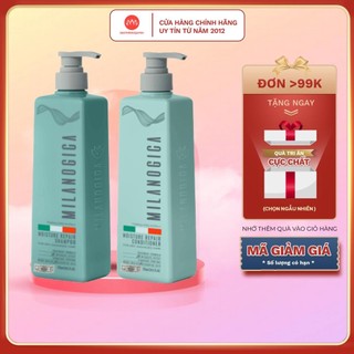  Combo dầu gội dầu xả hương nước hoa Milanogica Moisture Repair - phục hồi hư tổn kích mọc tóc 725ml 