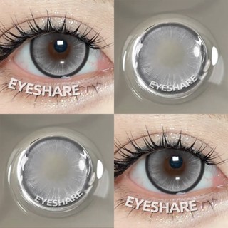  Eyeshare Boston Kính áp tròng lens xám lens cỡ trung bình lens màu sáng kèm khay 1 cặp 