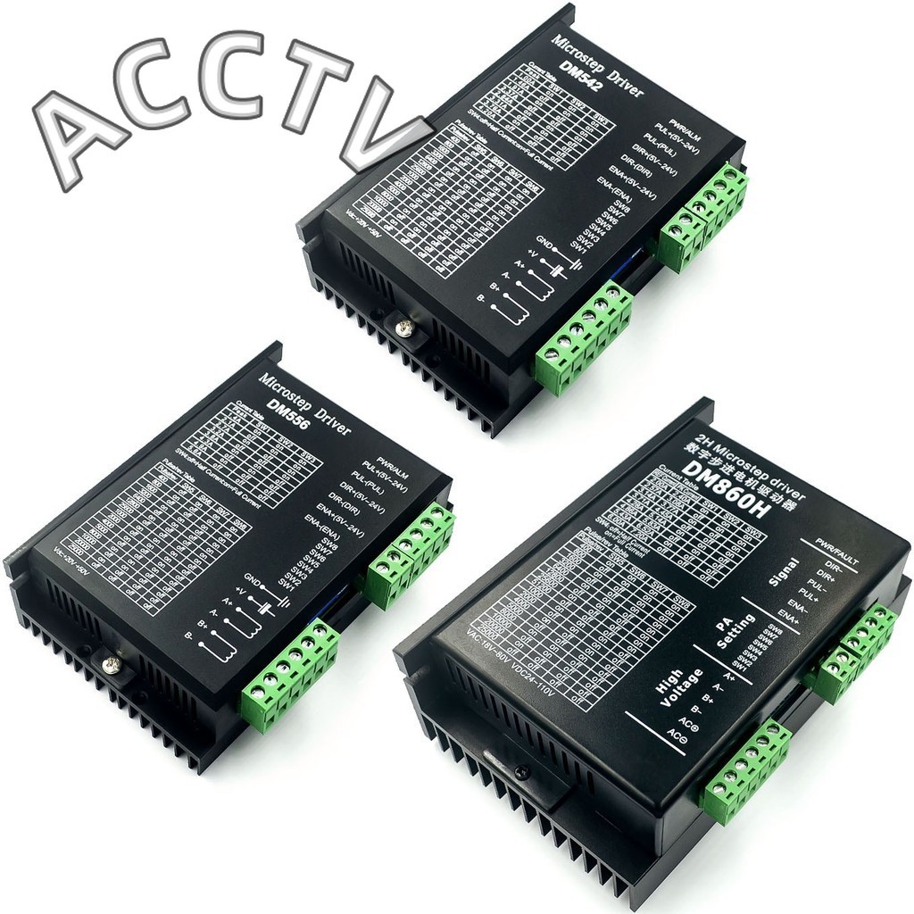Trình điều khiển động cơ bước DM556 DM542 DM860 cho Nema 23 34 Series 2 pha Kỹ thuật số Stepper Moto
