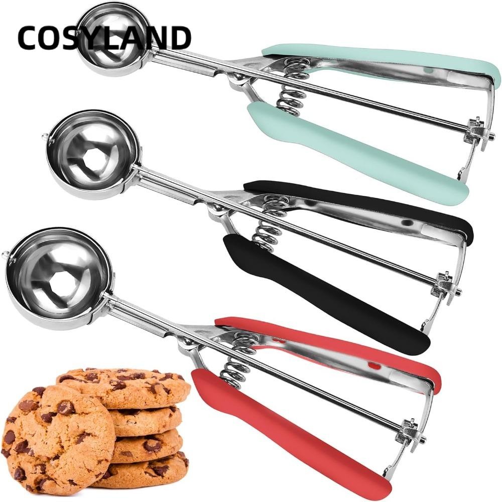 COSYLANDCOSYLAND Dễ Dàng Vệ Sinh Thép Không Gỉ 304 Có Tay Cầm Thoải Mái Cookie Dough Scoop Bar Tiếp 