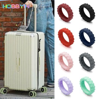Hobbyin 8 Cái / bộ Giày Bánh Hành Lý Du Lịch, Với Âm Thanh Im Lặng Silicon Vali Bánh Xe Vỏ Bảo Vệ, Bộ Phận Vali Trục Giảm Bánh Xe Mang Hộp Xe Đẩy Bánh Bao