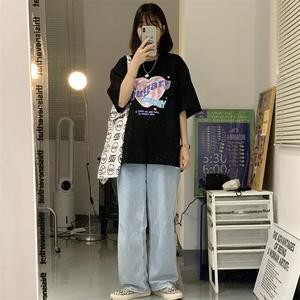 Áo thun cặp đôi vải cotton tay lỡ form rộng siêu xinh 7486