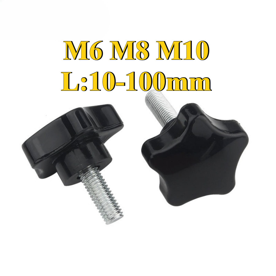 Núm vặn tay bông mai nhựa ren M6 / M8 / M10  (DM1)