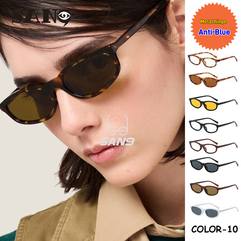 [Bản lề kim loại] COD (San9) 2025 Kính râm nữ in họa tiết da báo thời trang mới