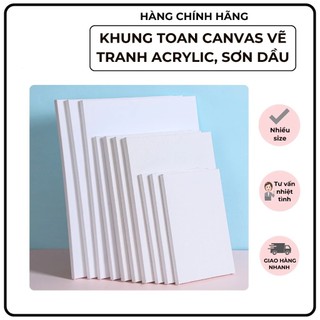 Khung tranh canvas, toan canvas, toan tròn GIÁ TẬN XƯỞNG vẽ tranh sơn dầu, acrylic nhiều size FORSG