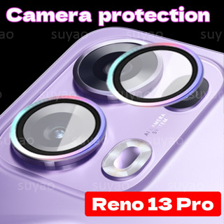Dành Cho Oppo Reno 14 13 Pro 14F 13Pro F 13F 5G 2025 Eagle Eye Camera Ống Kính Phim HD Cong Trong Suốt Reno14Pro Reno14F Reno13Pro Reno13F Kính Cường Lực Bảo Vệ Vòng Kim Loại Mặt Sau Màn Hình