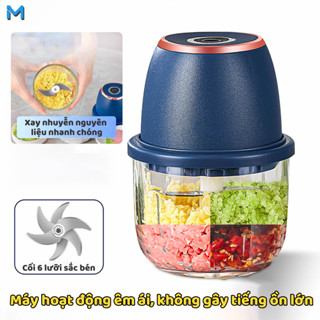 Máy xay mini đa năng không dây - Máy xay thịt, tỏi, ớt, rau củ mini cầm tay, sạc tích điện