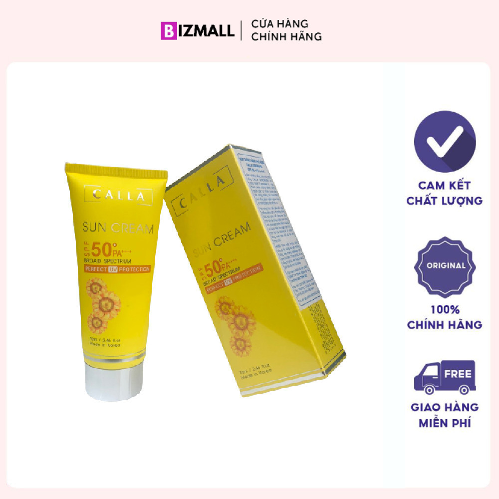 Kem chống nắng phổ rộng Calla Sun Cream SPF 50+ PA+++ 70ml