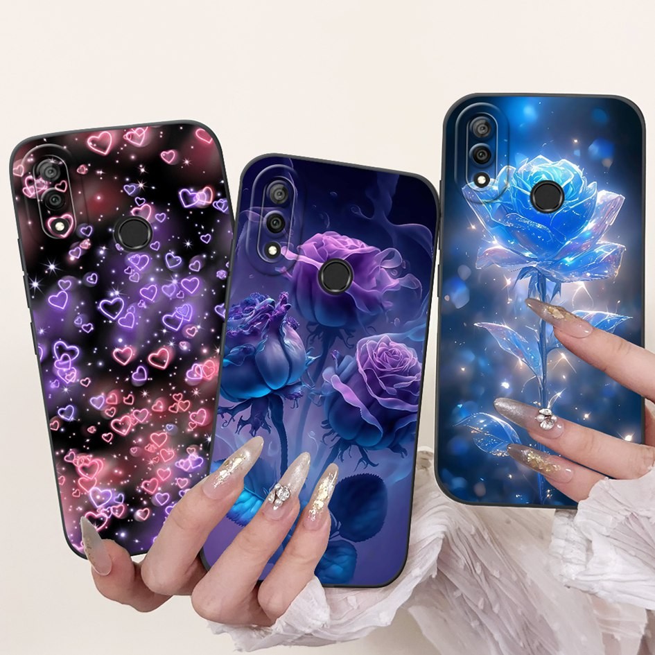 Vỏ Chống Sốc Cho Huawei Y9 2019 Ốp Lưng JKM-LX1 JKM-LX2 JKM-LX3 Vỏ Silicon Mềm Hoa Phổ Biến Cho Huaw