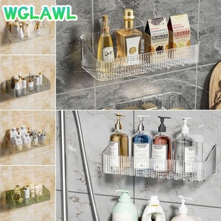 WGLAWL 1 Cái Kệ Treo Tường, Kệ Phòng Tắm Góc Treo Tường, Phụ Kiện Vệ Sinh Bền Đẹp Nhựa Không Cần Lỗ Giá Đỡ Bảo Quản Nhà Bếp