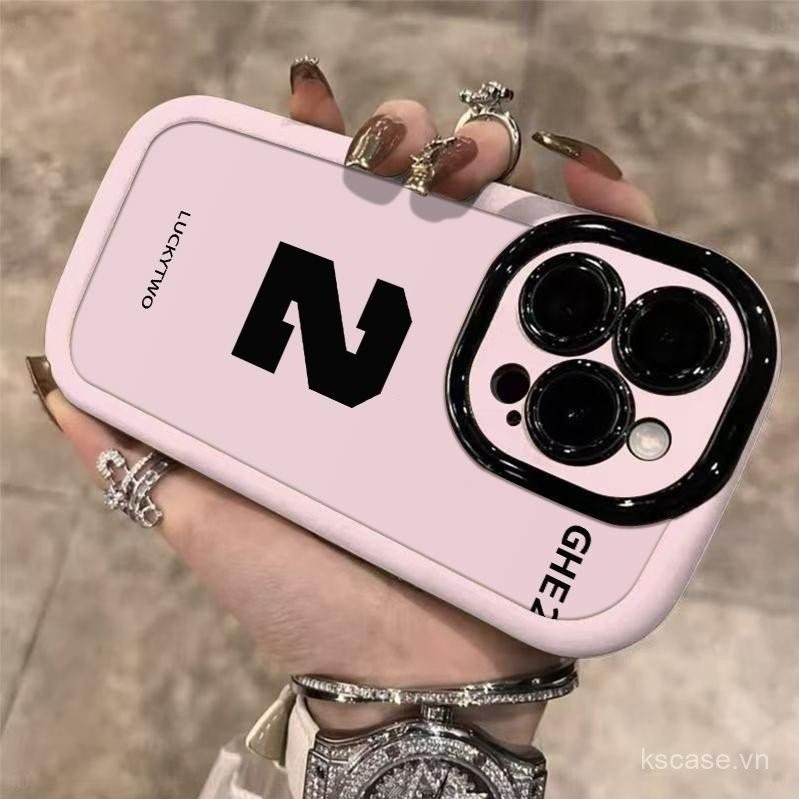 Ốp điện thoại số 2 đơn giản Ốp bảo vệ Silicon chống rơi chống rơi 14ProMax 16 12 13ProMax 16 7/8 plu