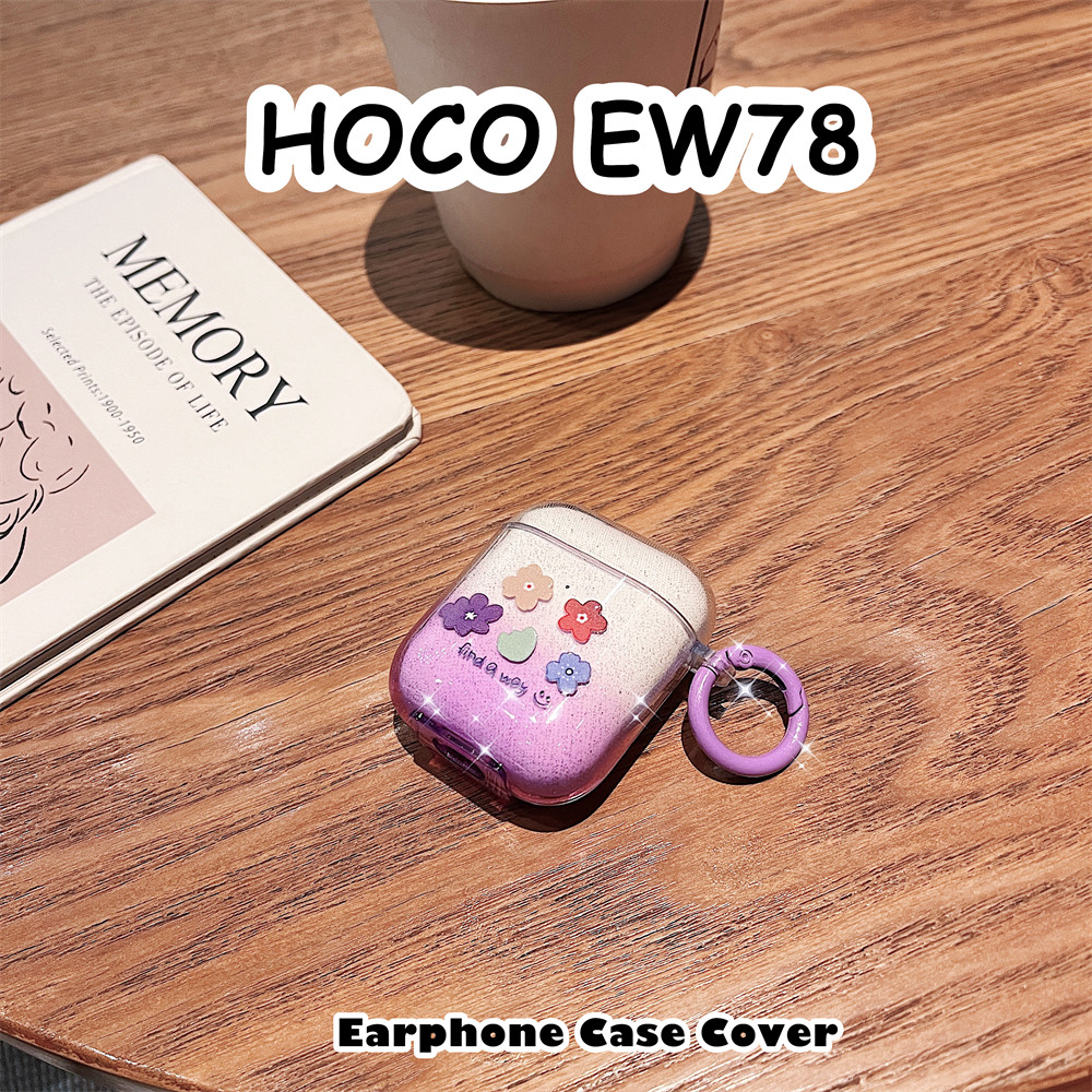 [Chất lượng cao] Dành cho Ốp lưng HOCO EW78 Vòng mặt cười Vỏ tai nghe silicon mềm