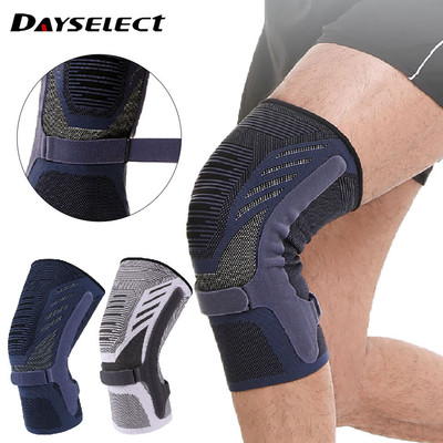 DAYSELECT Bảo vệ đầu gối thể thao, điều chỉnh được, chống trượt cho đi xe đạp và chạy bộ