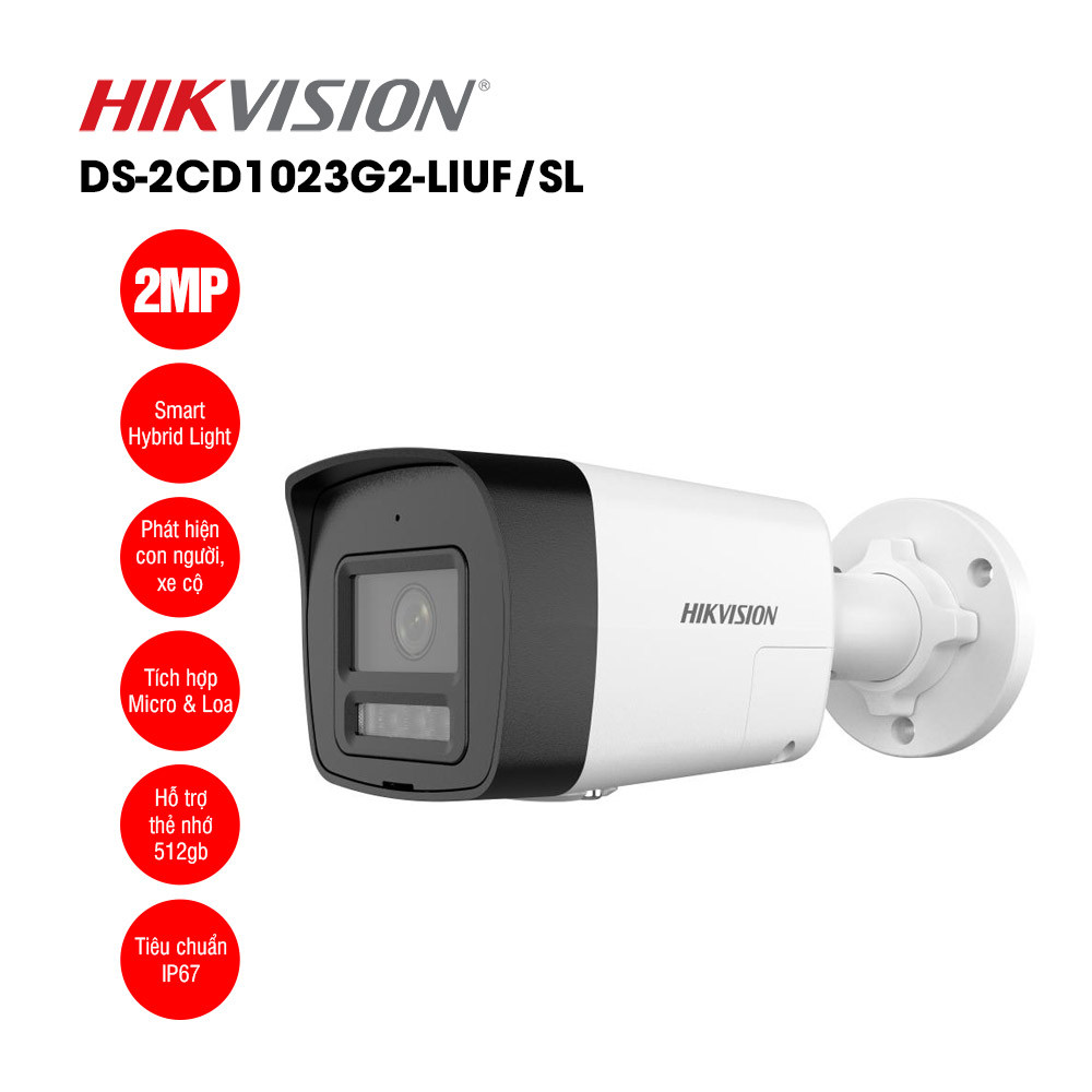[Chính hãng] [Có bảo hành] [Có sẵn] CAMERA HIKVISION - DS-2CD1023G2-LIUF/SL (4MM)