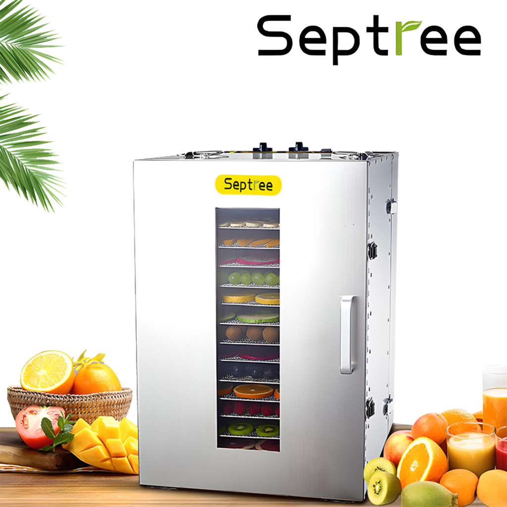 [MALL] Máy sấy thực phẩm chuyên nghiệp dung tích 100 lít, 16 khay. Thương hiệu Mỹ cao cấp Septree ST-02 - Bảo Hành 1 Năm