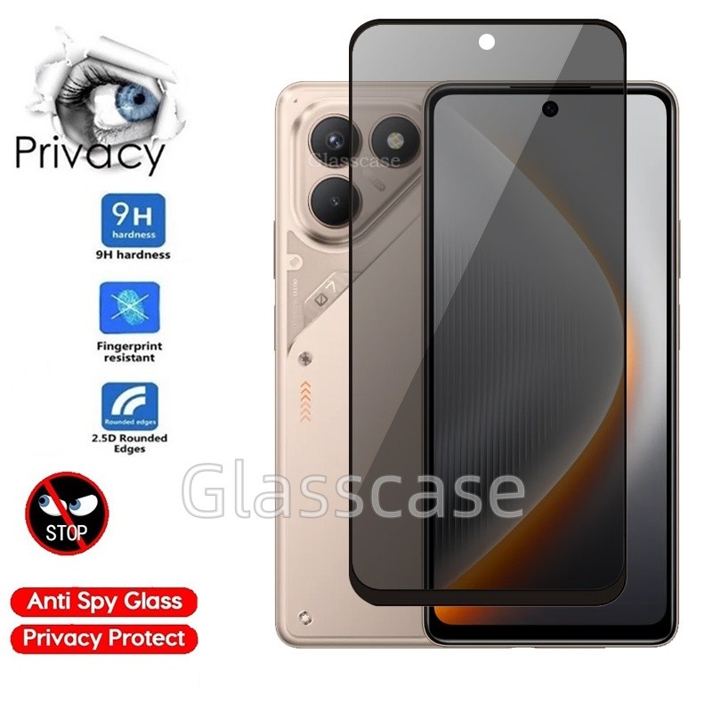 Tecno Pova 7 2025 2 Chiếc Kính Cường Lực Bảo Vệ Màn Hình Riêng Tư Cho Tecno Pova 7 Pro Ultra 7Pro 7U