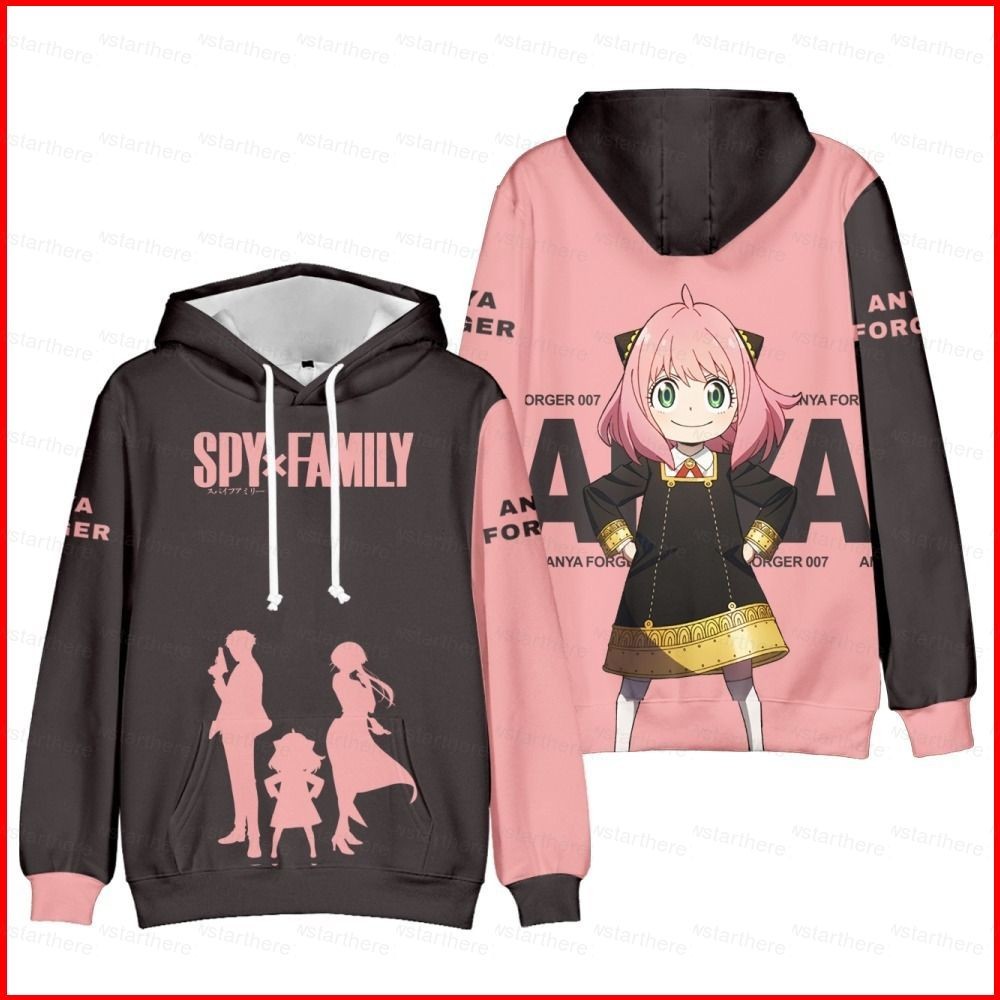 Áo hoodie cosplay Spy x Family - Lid Forger, Yor Briar, Anya - Phù hợp size plus