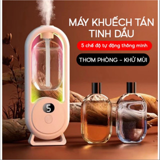 Máy Xịt Thơm Phòng Tự Động Máy Khuếch Tán QINGTING Tinh Dầu 5 Chế Độ Xông Hương Thơm Nhẹ Dịu máy xịt thơm phòng cao cấp