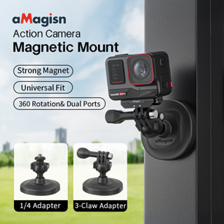  Dành cho DJI Pocket 3   Action 5 Pro Giá đỡ đầu bóng từ tính Insta360 X5   Ace Pro   GO 3S Đầu bi đa năng từ tính mạnh mẽ Giao diện kép Camera thể thao Gopro A 