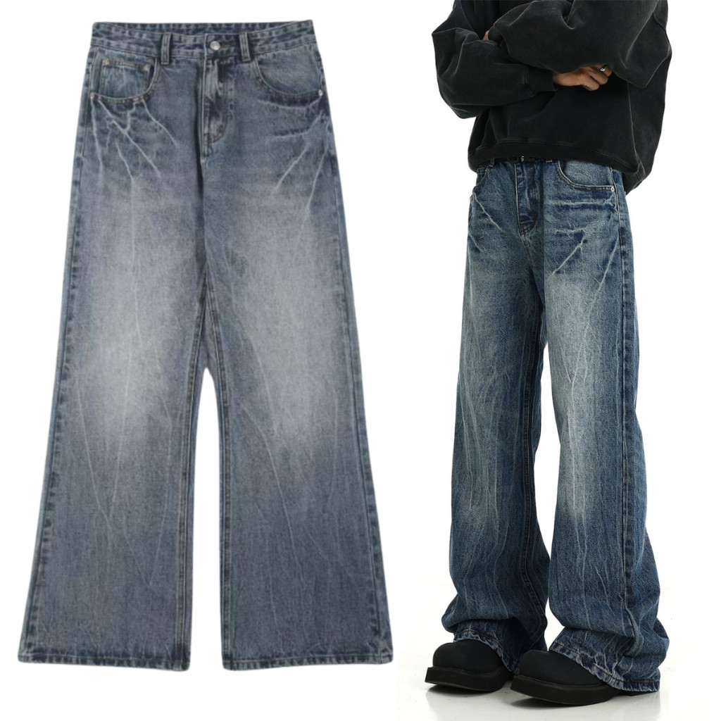 Quần Jean Ống Rộng ,Quần Bò Ống Suông Chất Demin Cao Cấp Phong Cách Streetwear 2025 J17
