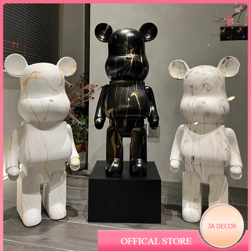 [LOẠI 1] BEARBRICK 80CM, GẤU BEARBRICK 80CM Bụng Phệ, Bearbrick Sơn Nhúng, Mạ Điện,Trang Trí Nhà Cửa