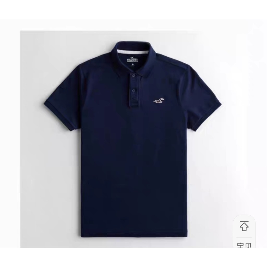 Áo polo Cotton thoải mái cổ điển Hellistor AEO Áo thun nam in hình